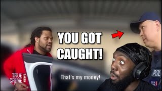 Cop Caught Stealing  ReactionLu [upl. by Nyleimaj]