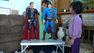 Man Of Steel Giant 31 inch Action Figure Review [upl. by Norabal364]