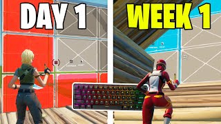 1 WEEK Controller to Keyboard and Mouse Progression Fortnite [upl. by Bohun]