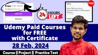 How to get Udemy Courses for FREE in 2024  Udemy Coupon Code 2024  Latest Udemy Coupons [upl. by Dennet]