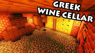 How to Build a Wine Cellar in Minecraft  Greek House Tutorial 3 [upl. by Naxela]