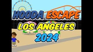 Hooda Escape Los Angeles 2024  Walkthrough  Hints  Cheats [upl. by Odnamra]