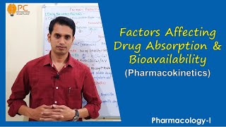 Pharmacokinetics Part 3 Factors Affecting Drug Absorption and Bioavailability [upl. by Dinny]