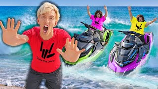 Mystery Neighbor Twins STOLE My Waterproof JET SKI [upl. by Zulch962]