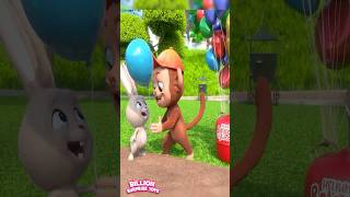 Funny balloon tricks at the park ❤️  ABCs and 123s shorts billionsurprisetoys [upl. by Isborne]