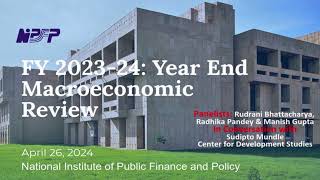 A one Day Macroeconomic Review Meeting  NIPFP 2024 [upl. by Heng]