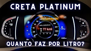 Consumo Hyundai Creta Platinum 10 TGDI 2023 Cidade serra e estrada [upl. by Johnath479]