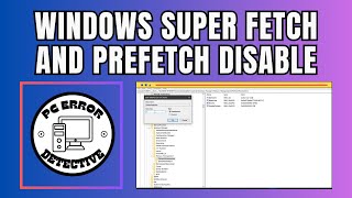 How to Disable Super Fetch and Prefetch in Windows [upl. by Geoffry]