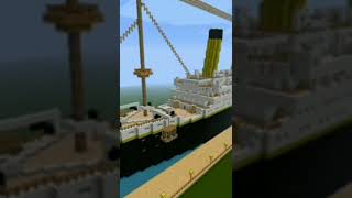 Minecraft Build  RMS Titanic Building  Shorts [upl. by Onra]