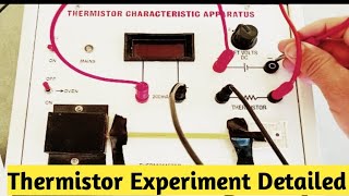 Thermistor Working principlethermistor Experimentthermistor characteristics curvethermistor hindi [upl. by Colline]