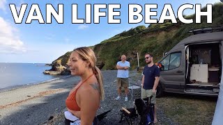 Van Camping at beach beauty spot Van Life UK [upl. by Colbert135]