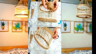 DIY  How to make a hanging lamp  Droplight  Pendant Light [upl. by Aissela384]