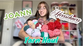 Yarn unboxing from Herrschners and Joann  PassioKnit Kelsie [upl. by Christabelle]