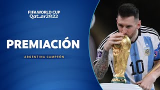 PREMIACIÓN  ARGENTINA CAMPEÓN DEL MUNDO  CATAR 2022 [upl. by Tahmosh]