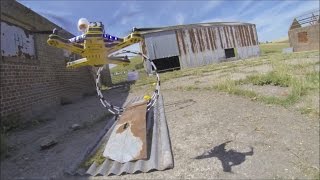 First person video showing the speed of drone racing  WIRED [upl. by Lorant519]