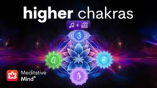 HIGHER CHAKRAS Healing Vibrations  Ocean Waves  Pineal Gland ActivationOpen Third EyeHeal Heart [upl. by Nnylkoorb]