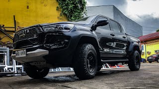 Full turboback exhaust system on a 2024 Toyota Hilux [upl. by Lancaster]