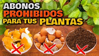 ¡CUIDADO Estos ABONOS CASEROS son PELIGROSOS para tus PLANTAS  Abono Casero Jardin o Huerto Urbano [upl. by Aihtela607]