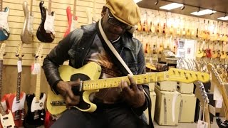 The funkiest guitarist Tony Maiden Rufus playing our Nash T52 here at Normans Rare Guitars [upl. by Ferren235]