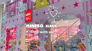 MINISO shop with me  MINISO haul 🛍️ Sanrio Plushies Mugs and more [upl. by Indyc625]