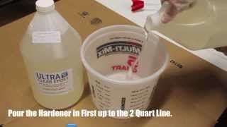 UltraClear Epoxy Mixing Video [upl. by Yreme682]