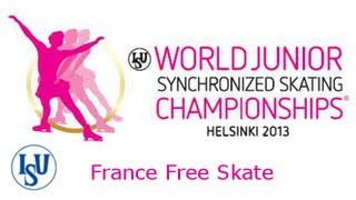 6 Team France FRA  ISU World Junior Synchronized Championsh Junior Synchronized Skating Free Skat [upl. by Okubo72]