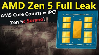 AMD Zen 5 Full Leak Core Counts IPC Clocks Sorano Turin and even Zen 6 Venice Details [upl. by Kristos]