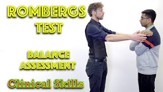 Romberg Test  Proprioception Balance Assessment  Clinical Skills  Dr Gill [upl. by Swainson]