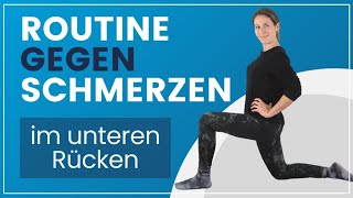 5 Minuten Routine gegen Schmerzen im unteren Rücken [upl. by Arihsaj]