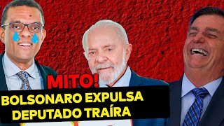 PODE RIR Deputado traíra de Bolsonaro é EXPULSO do PL e depois grava vídeo chorando [upl. by Denver]