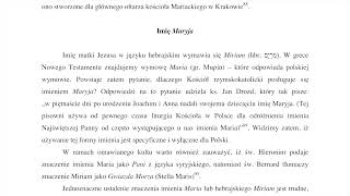 Kult maryjny w Kościele rzymskokatolickim – dogmaty i tytuły Maryi na tle nauczania Pisma Świętego [upl. by Schuler]