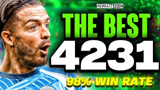 The BEST 4231 FM24 Tactic 98 Win Rate  Football Manager 2024 [upl. by Addy703]