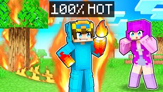 Nico Got 100 HOT In Minecraft [upl. by Eerahc]