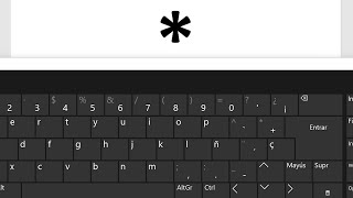 Como poner el Signo de Asterisco en el Teclado [upl. by Ahseya]
