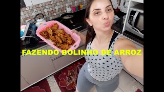 APROVEITANDO ARROZ REQUENTADO BOLINHO DE ARROZ [upl. by Ahker]