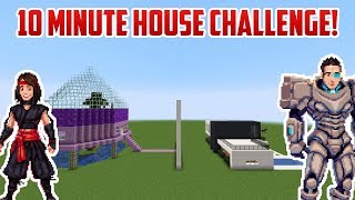 Minecraft 10 MINUTE HOUSE CHALLENGE [upl. by Nomal]