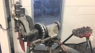 Ridgid 300 Pipe Threader and Victaulic Roll Groover [upl. by Anuahsat563]