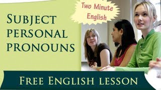 Subject Personal Pronouns  Easy way to learn Grammar [upl. by Reiner]