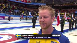 CURLING ECC 2012 M Final  SWE vs NOR  HIGHLIGHTS [upl. by Eerahc]