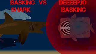 IRL Basking Shark VS Deeeepio Basking  Deeeepio StickNodes Animation [upl. by Acilgna]