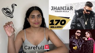 Jhanjar REACTION Video Karan Aujla  Desi Crew  Latest Punjabi Songs 2020 [upl. by Brittany]