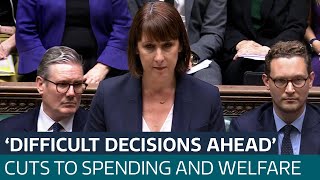 Chancellor Rachel Reeves announces tough choices to deal with public finances  ITV News [upl. by Perice]