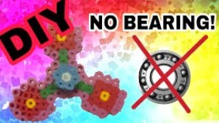 DIY Perler bead Fidget Spinner  NO BEARING [upl. by Kellsie]