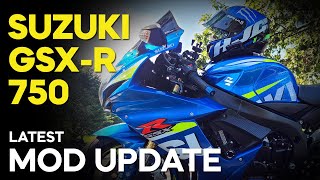 2015 GSXR 750 Mod Update [upl. by Foah607]