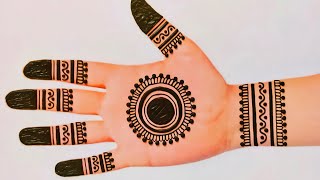 Simple Easy Beautiful Gol Tikki Mehndi Design  Mandala Mehndi Design  Henna Design  Priya Maity [upl. by Nocam]