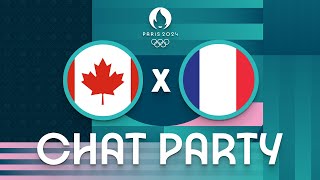 Canada v France  Womens Olympic Basketball Tournament Paris 2024  Chat Party ⚡🏀 [upl. by Kaasi493]