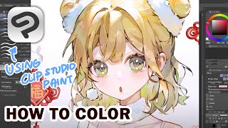 How I Color  Draw 【Clip Studio Paint Tutorial】 [upl. by Yenaj]