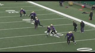 Washington Wide Receiver Football Drills [upl. by Kobi211]