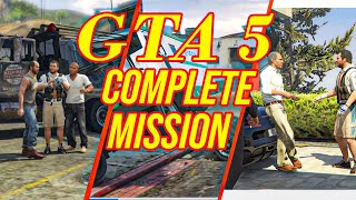 GTA 5 Heist Mission Robbing the Gruppe 6 Van Michael Franklin amp Trevor [upl. by Yenaiv]