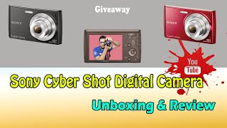 Sony Cyber Shot Dsc W510 Digital Camera Unboxing amp Review  Giveaway [upl. by Bayer]